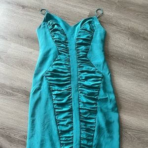 Nicole Miller turquoise formal dress size 10